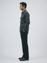 Flannel Double Pocket Charcoal Grey Shirt