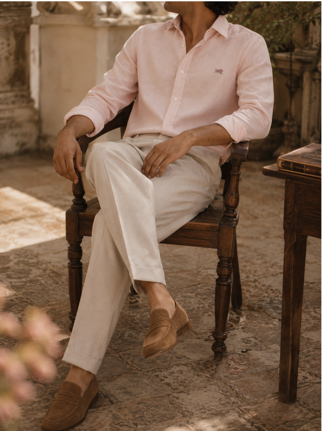 Shoe pairing for linen shirts
